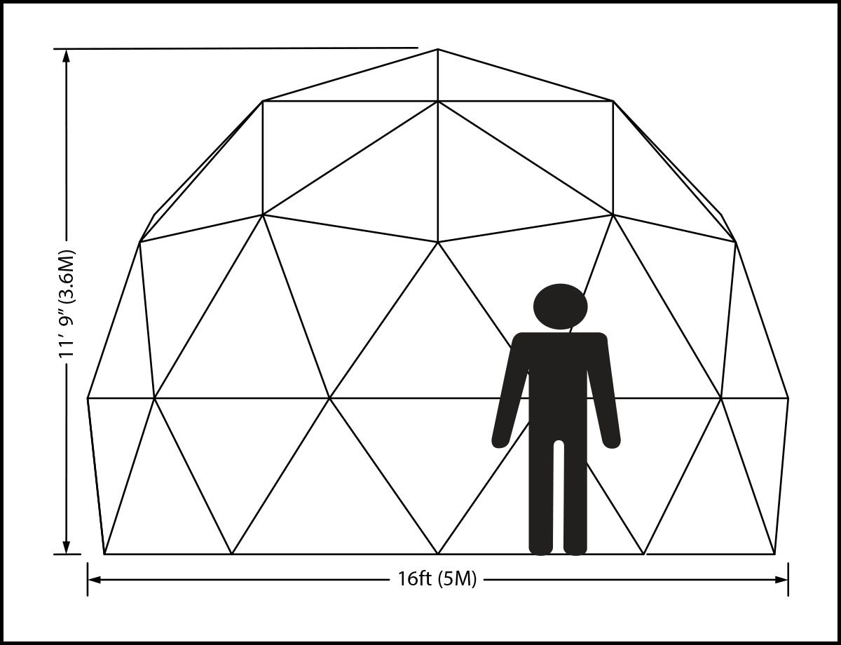 16ft T Dome Elevation