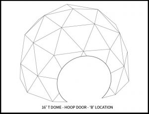 16ft Event Dome - 'B' hoop door