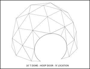 16ft T hoop door - 'A' Location