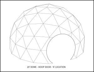 20ft Event Dome - 'A' Door Location