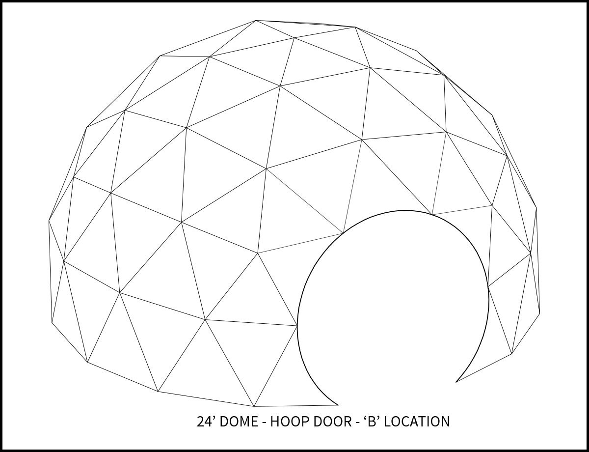 24ft Event Dome - 'B' Door Location