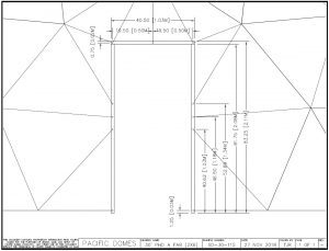 30ft A pre-hung Door Diagram