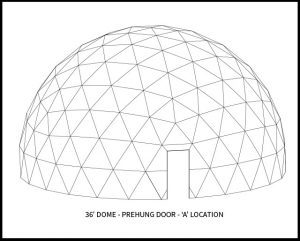 36ft Dwell Dome - 'A' Door Location