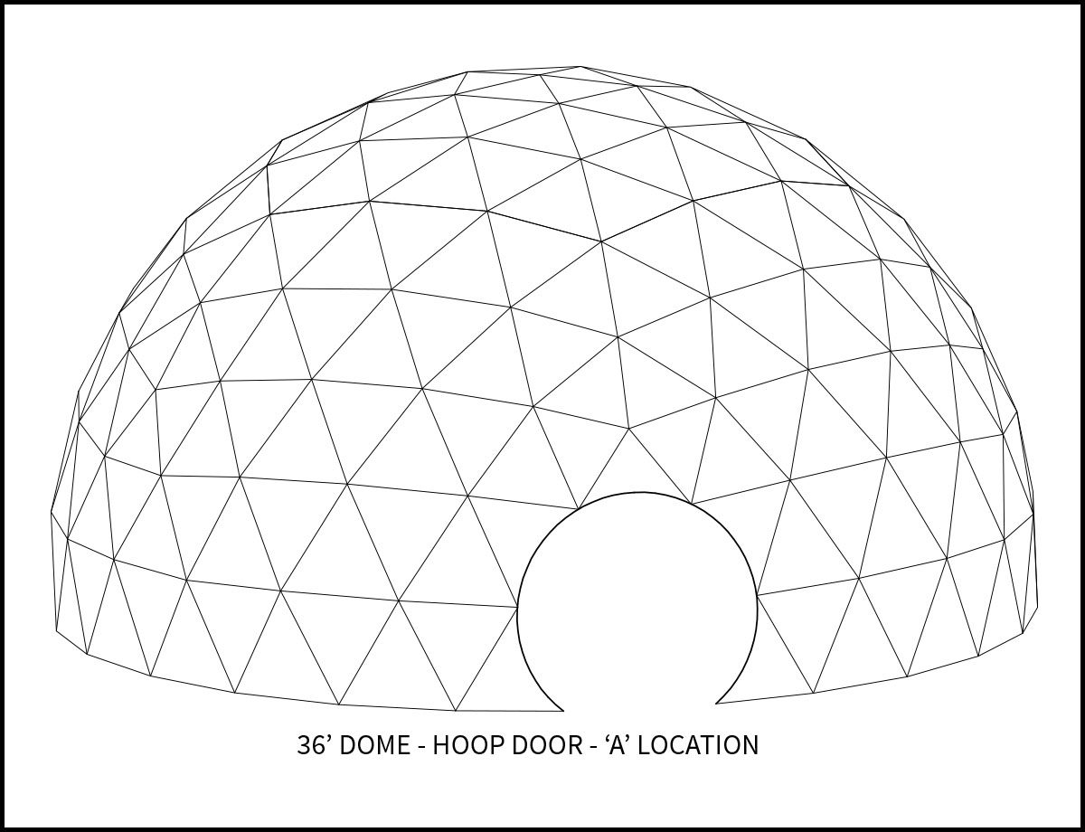 36ft Event Dome - 'A' Door Location