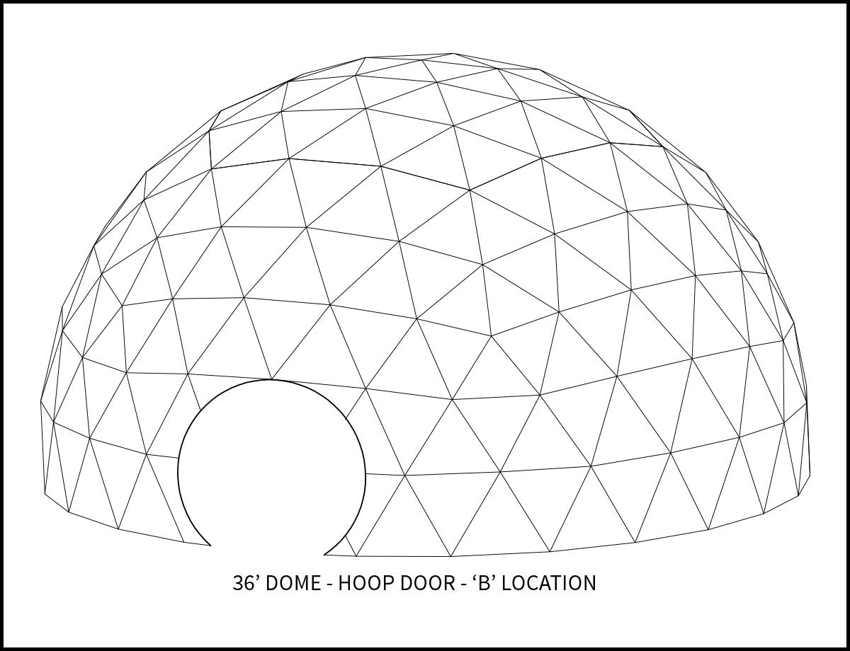 36ft Event Dome - 'B' Door Location