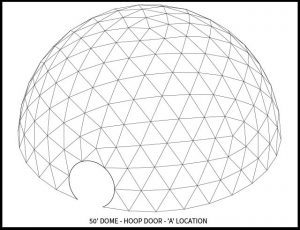 50ft Event Dome - 'A' Door Location